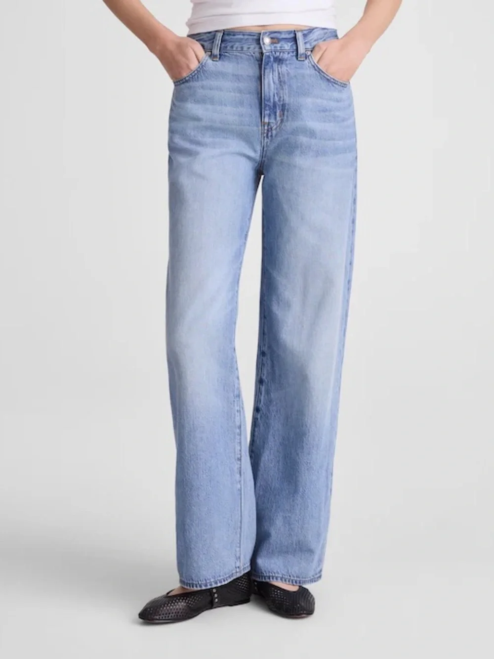 Madewell The Perfect Vintage Wide-Leg Jean Airy Denim Northridge Wash Size 31
